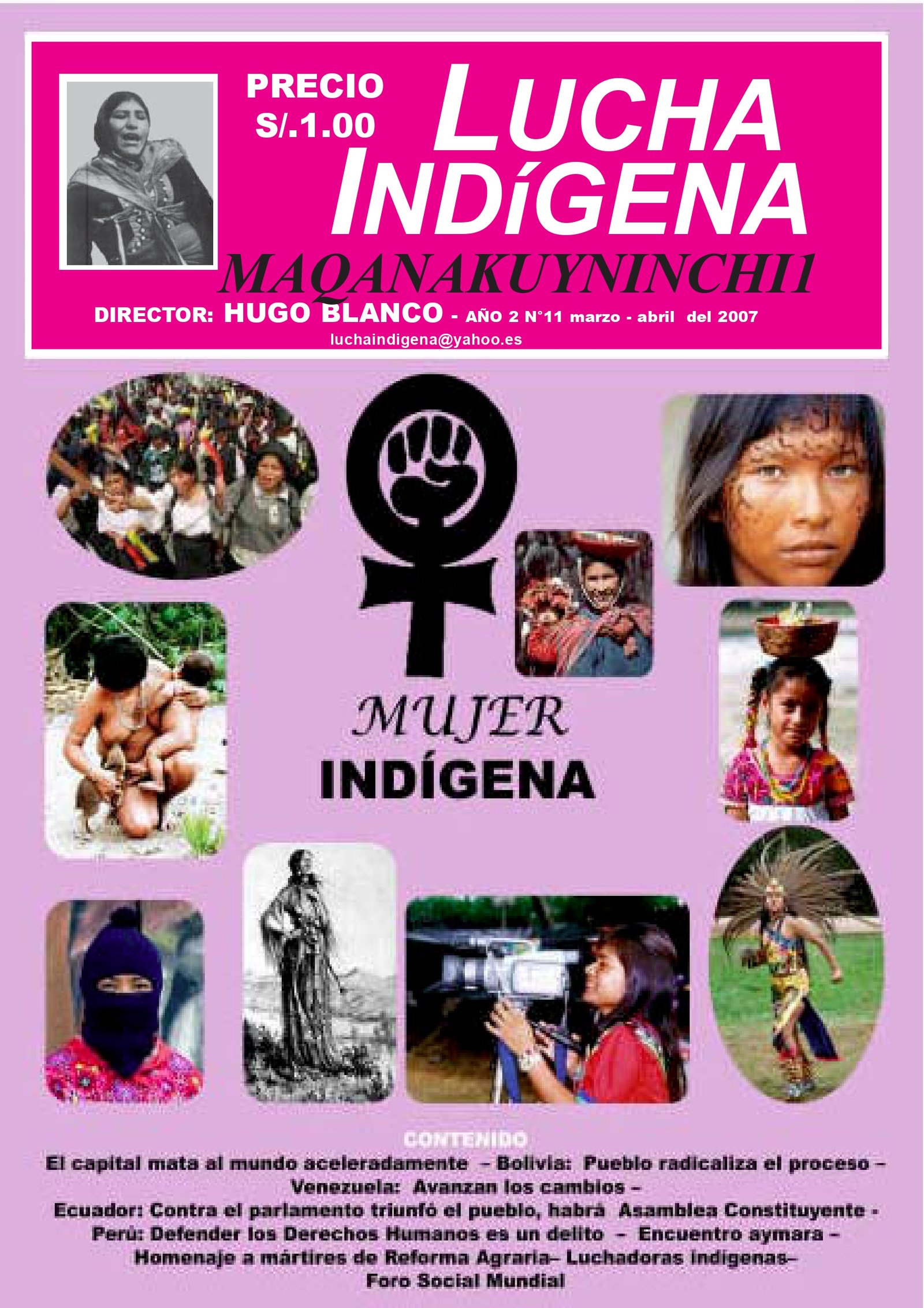 Lucha Indígena N°11, Marzo-Abril 2007