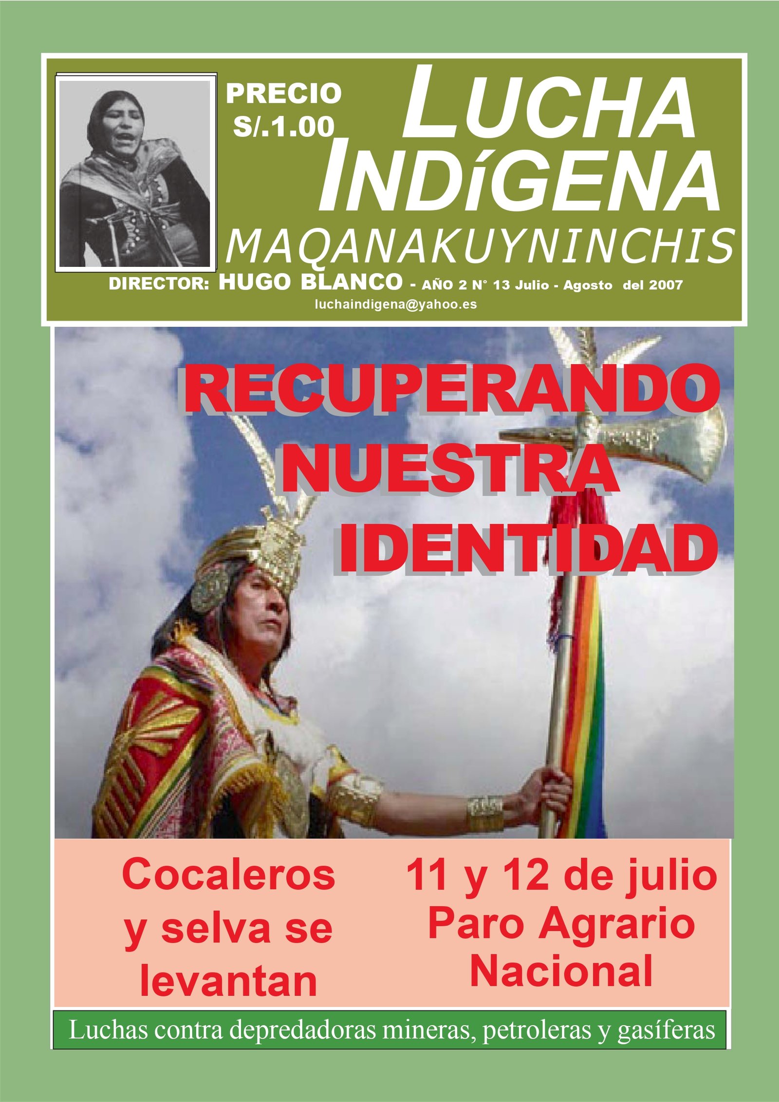 Lucha Indígena N°13, Julio-Agosto 2007